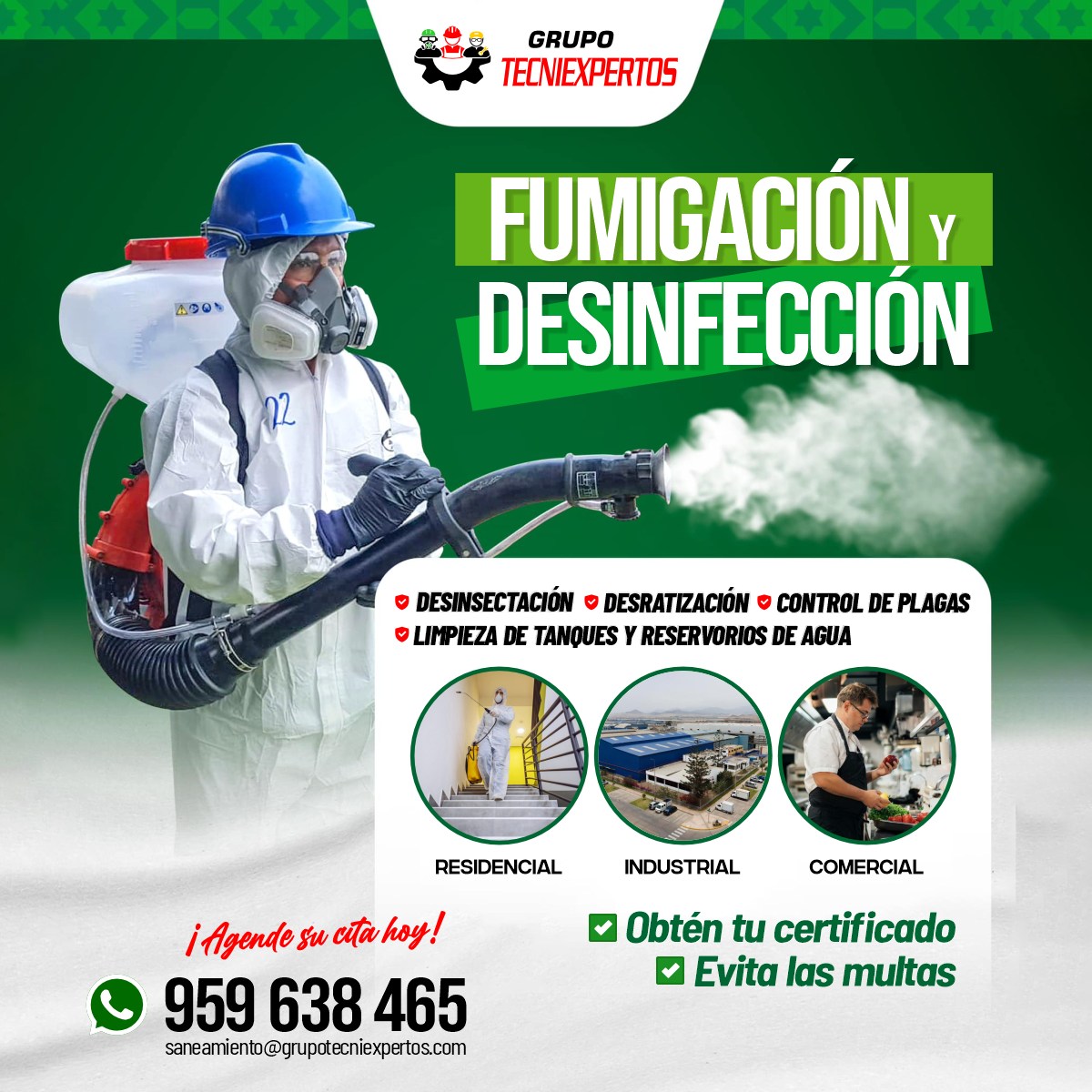 Grupo - 🛑Desarrollamos un plan de fumigación personalizado según las ...