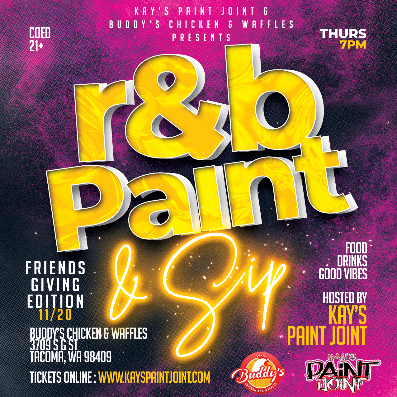R&B Paint & Sip - Friendsgiving Edition