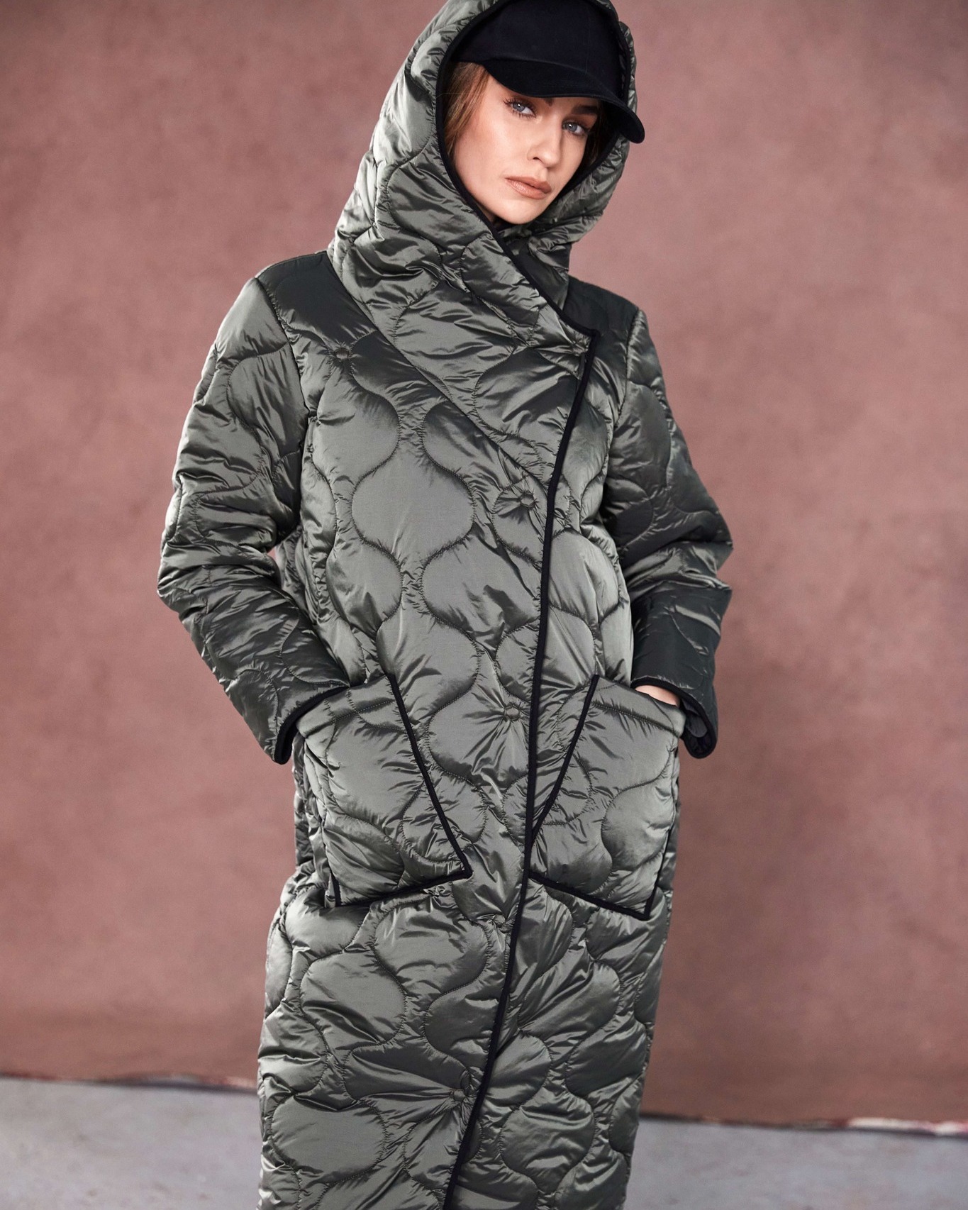 QUILTED QUEEN; The new NAYA quilted coat looks like no other with 
