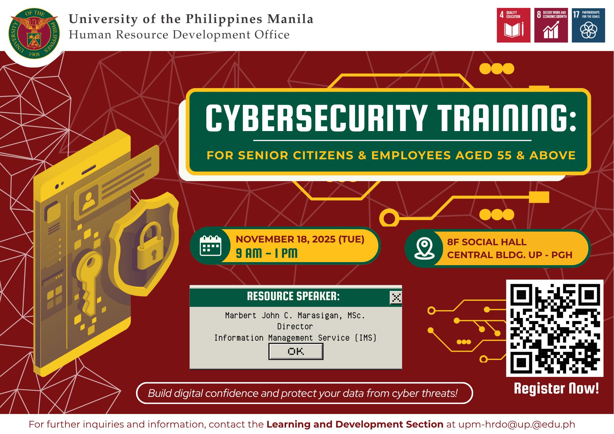 🖥️🔐 CYBERSECURITY... - University of the Philippines Manila | Facebook