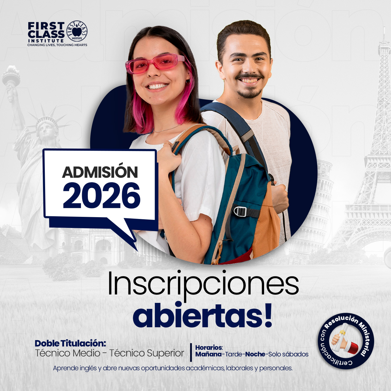 First - 🌍 El inglés que abre puertas comienza en 2026 📢 Admisiones 2026 ...