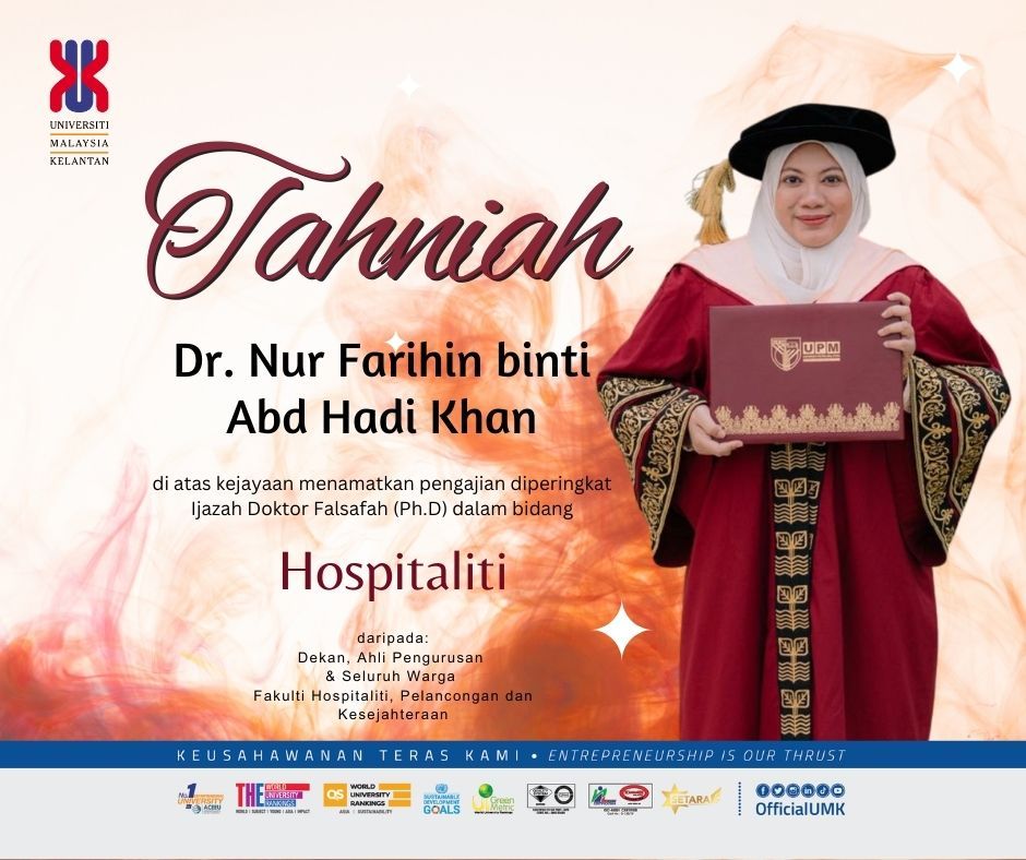 Assalamualaikum w.b.r.t. dan Salam Sejahtera, Sekalung tahniah ...