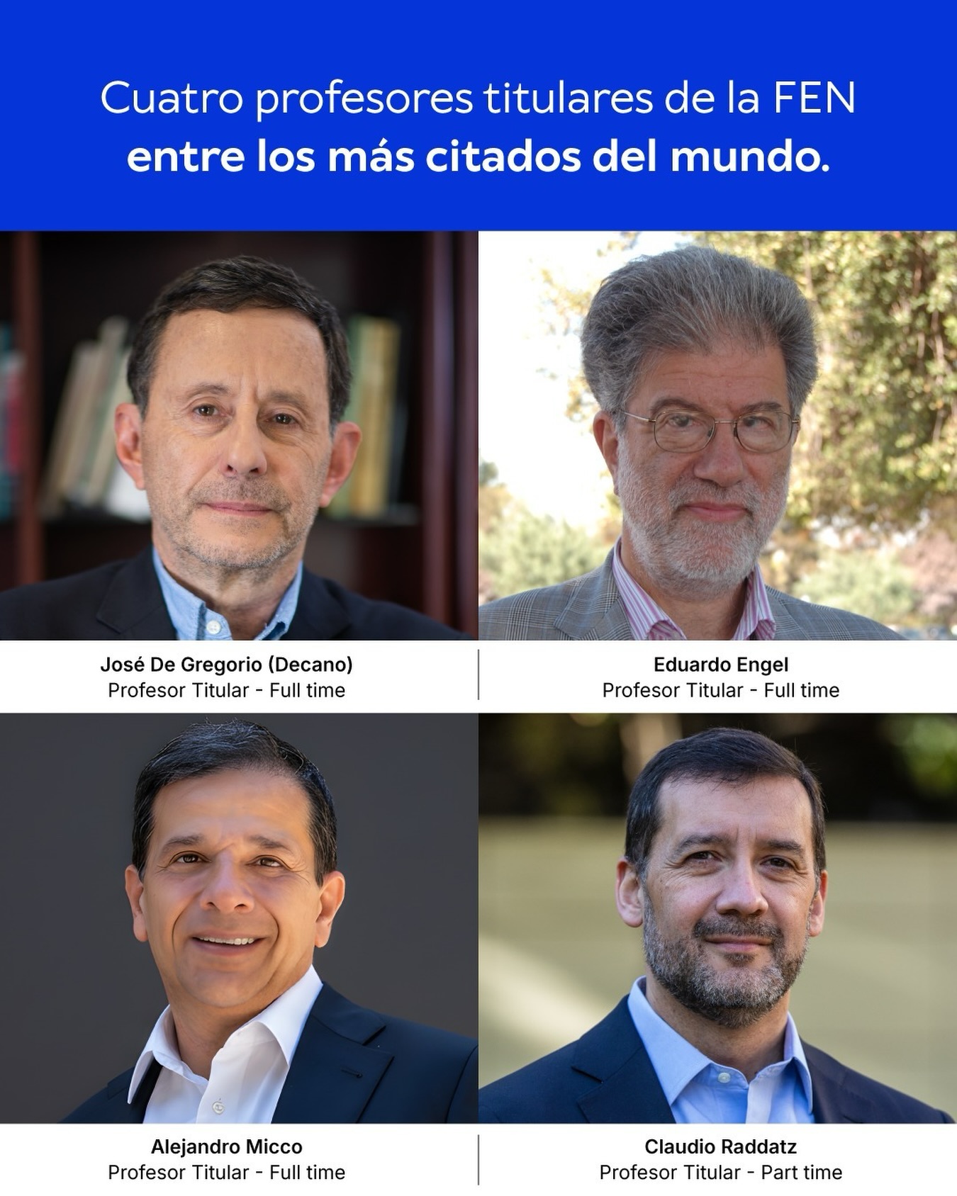 Facultad - El ranking histórico IDEAS/RePEc posicionó a cuatro ...