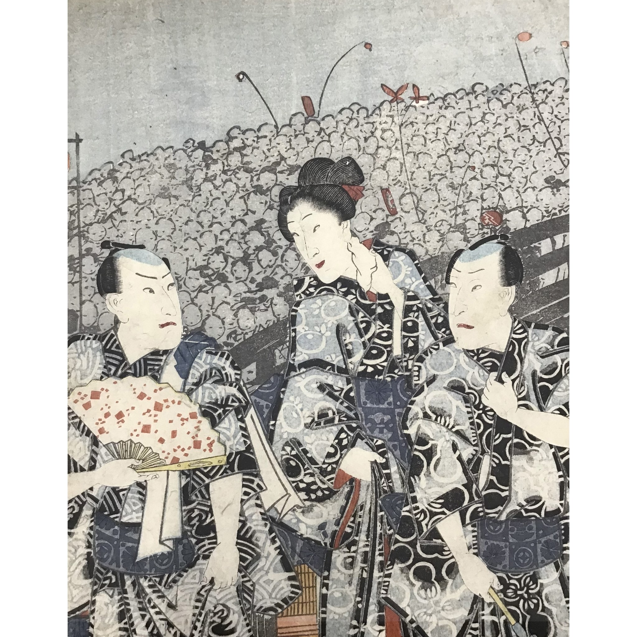 Featured item- 豊国三代「両国夕納涼之図」 6枚続 弘化-嘉永期(1847