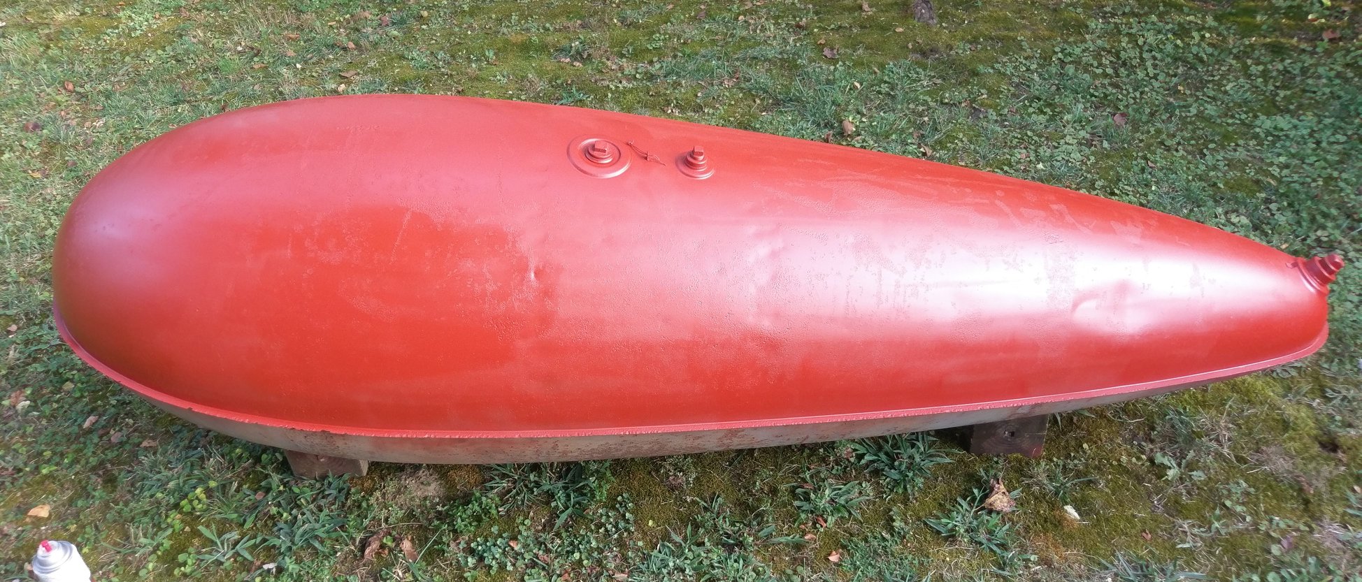This is an original self-sealing fuel tank from one of our WWII