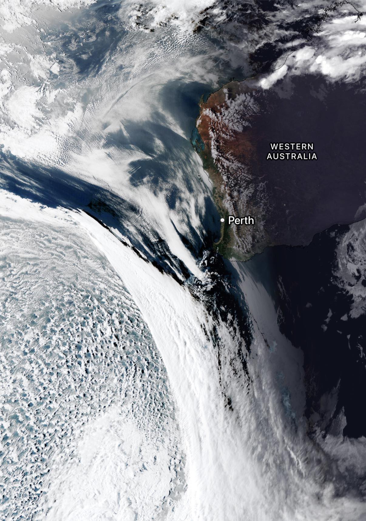 Perth - That has to be one of the most magnificent cold front ...