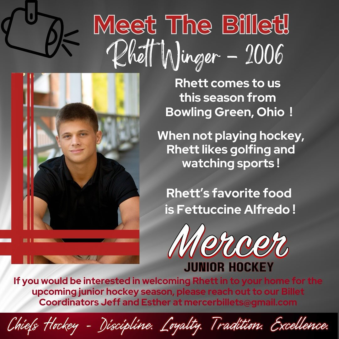 Rhett Winger comes to us this... - Mercer Chiefs Hockey | Facebook
