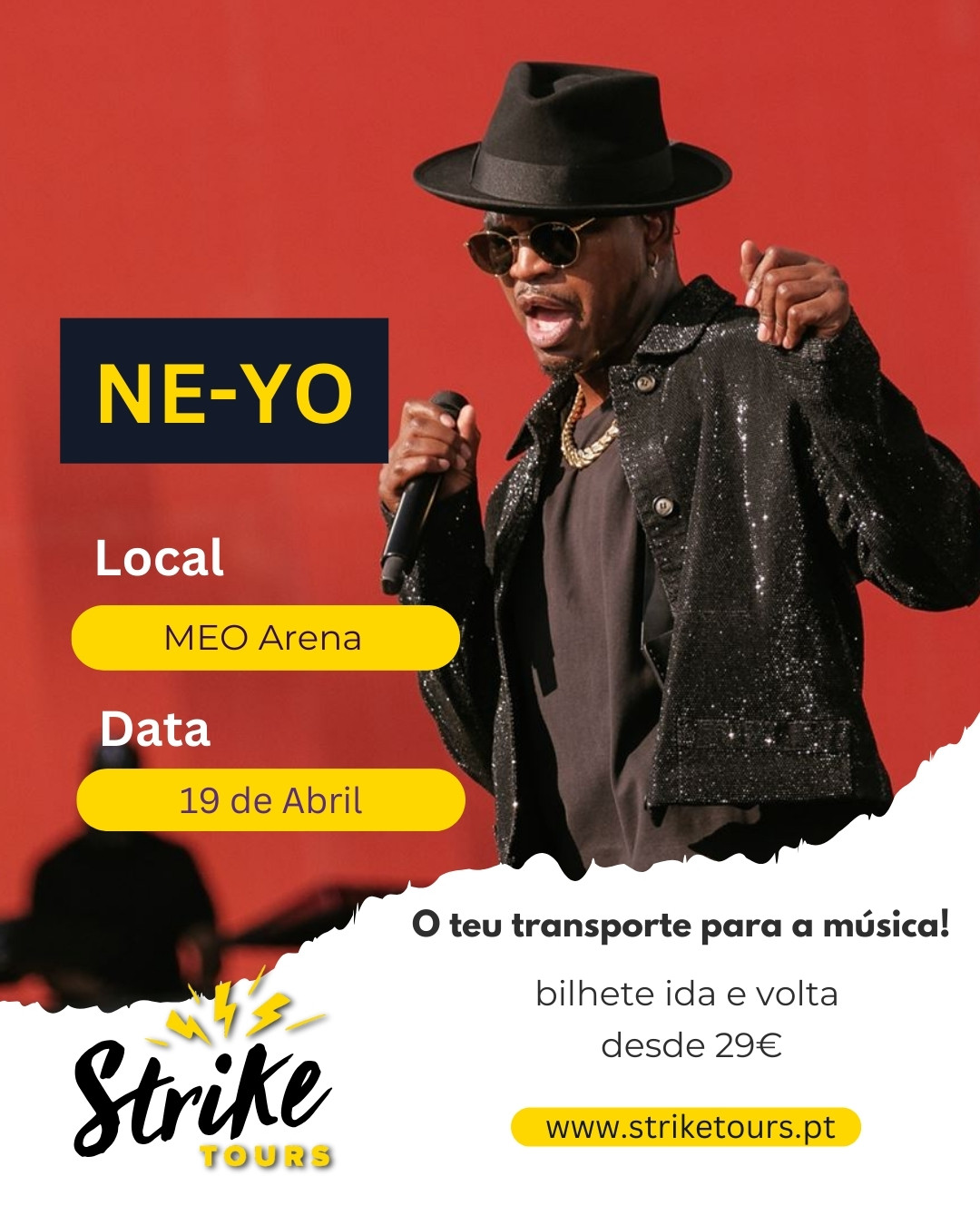 Strike - 🚌 Excursão NE-YO 🚌⁠ ⁠ 📅 19 Abril de 2026 📍Cidades de Partida ...