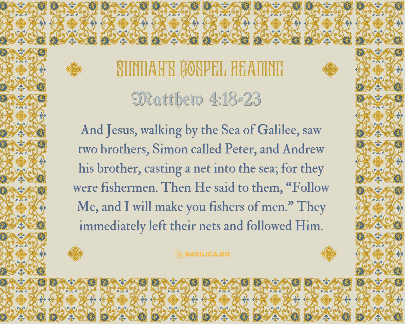 📖 Sunday’s Gospel reading And... - Basilica News Agency | Facebook