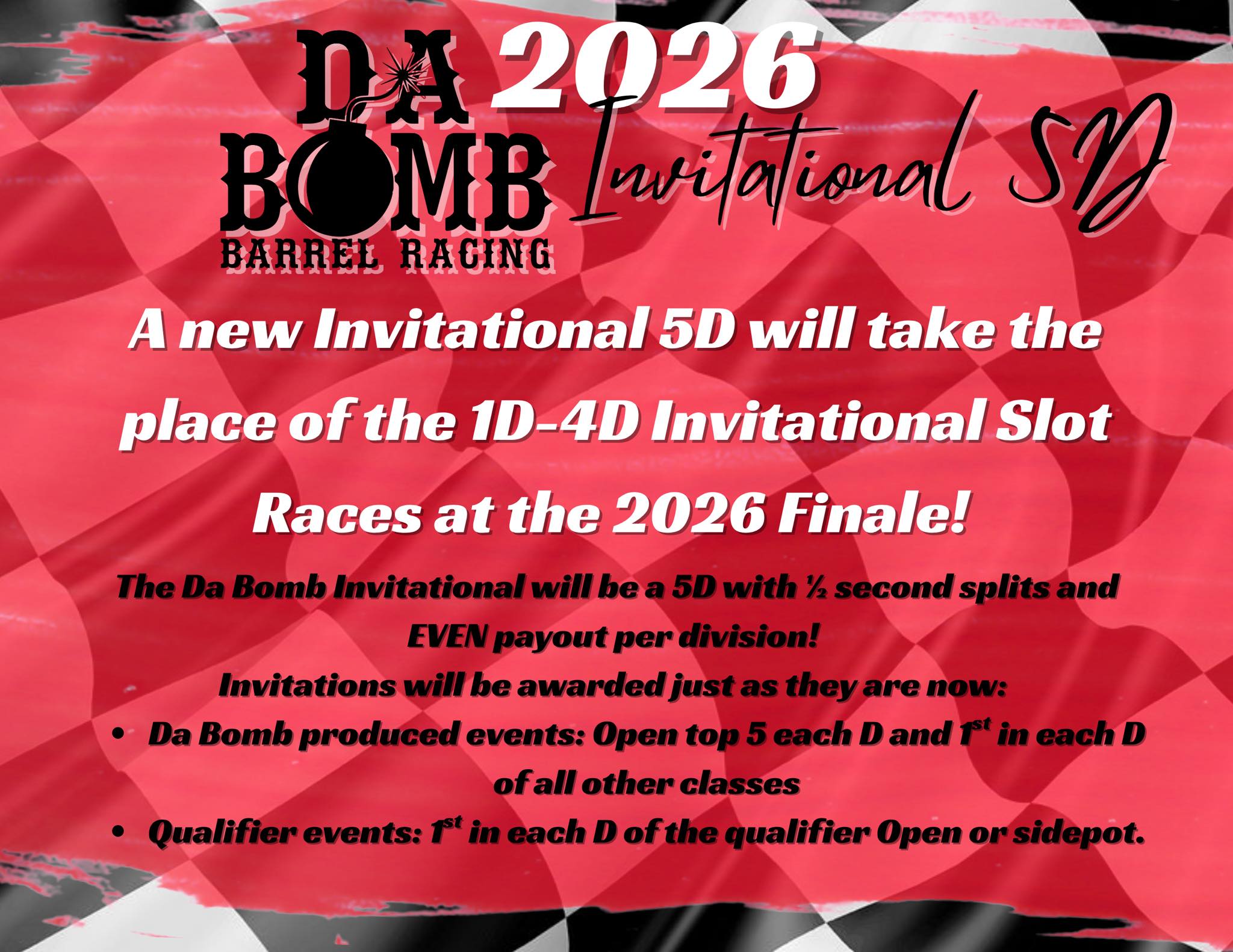 Da - Trying something new at the 2026 Finale 🏁 We are hoping this new ...