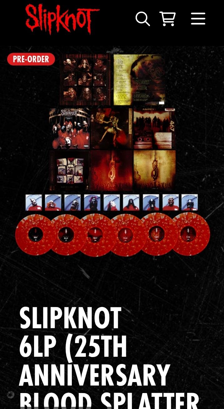 Slipknot box set limited to 1899 available now! Link in comments