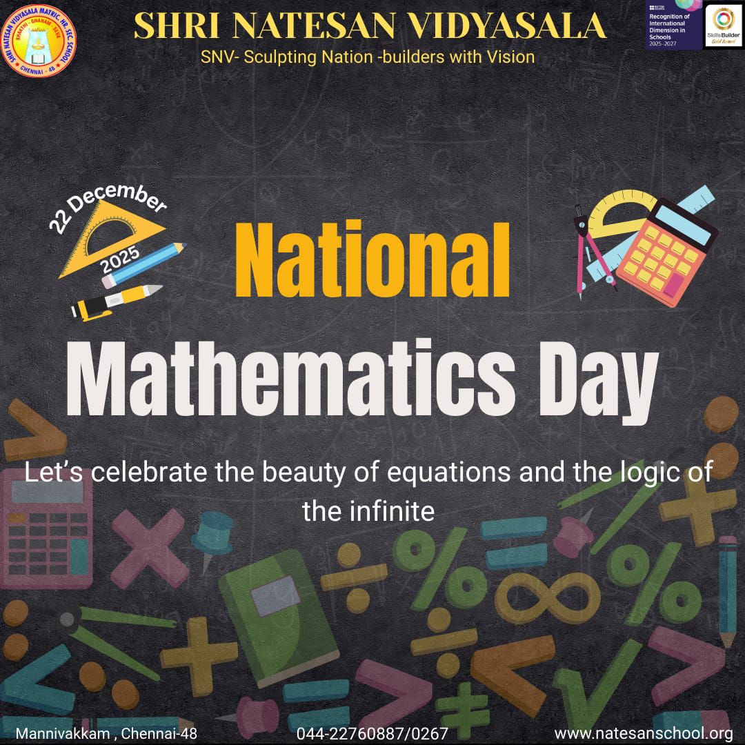Shri - Celebrating National Mathematics Day, honouring the genius of ...