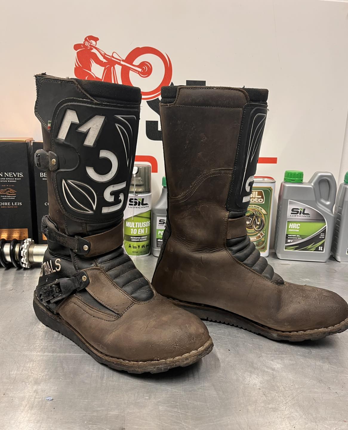 SJ - These are my Mos Tek trials boots washed after using them every ...