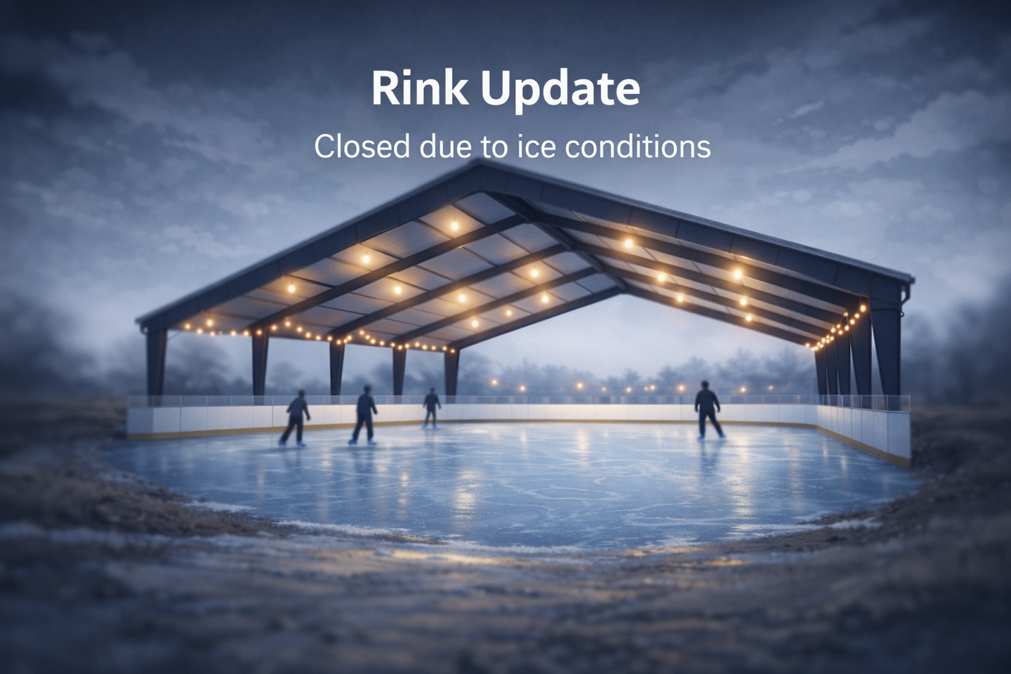 City - Outdoor Covered Rink Update Due to ongoing ice-making challenges ...