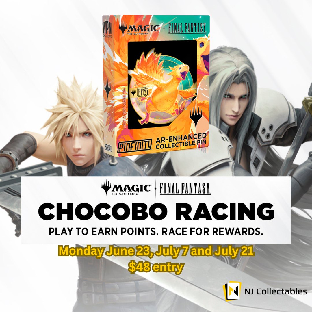 NJ Collectables - 📢🏇 Race Day Reminder! Chocobo Racing... | Facebook