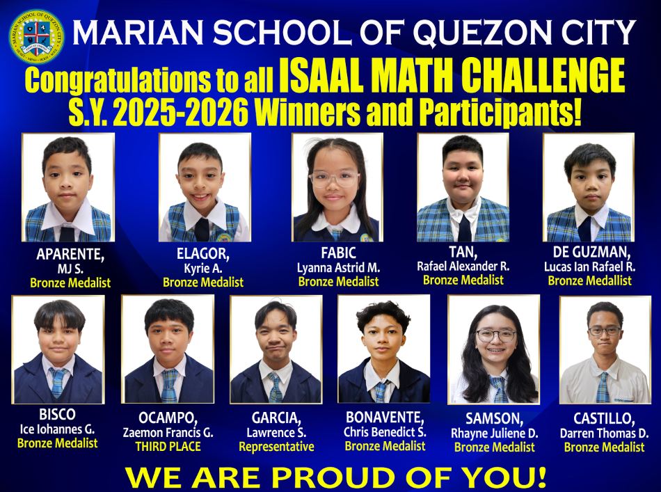 Marian - 🎉🏆 Congratulations to Our Math Champion! 🏆🎉 We are proud to ...