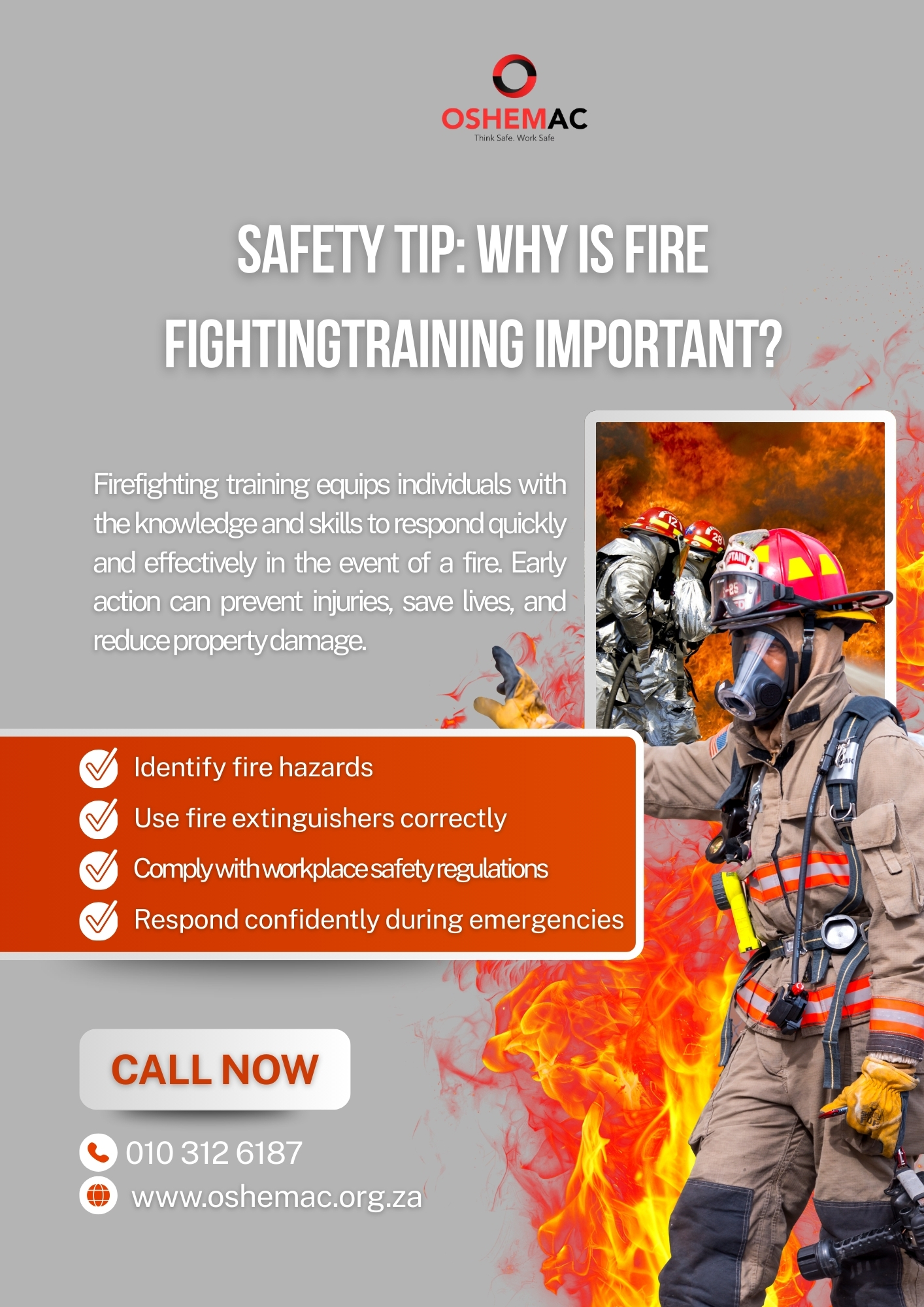 Oshemac - 🔥 Why Is Fire Fighting Training Important?... | Facebook
