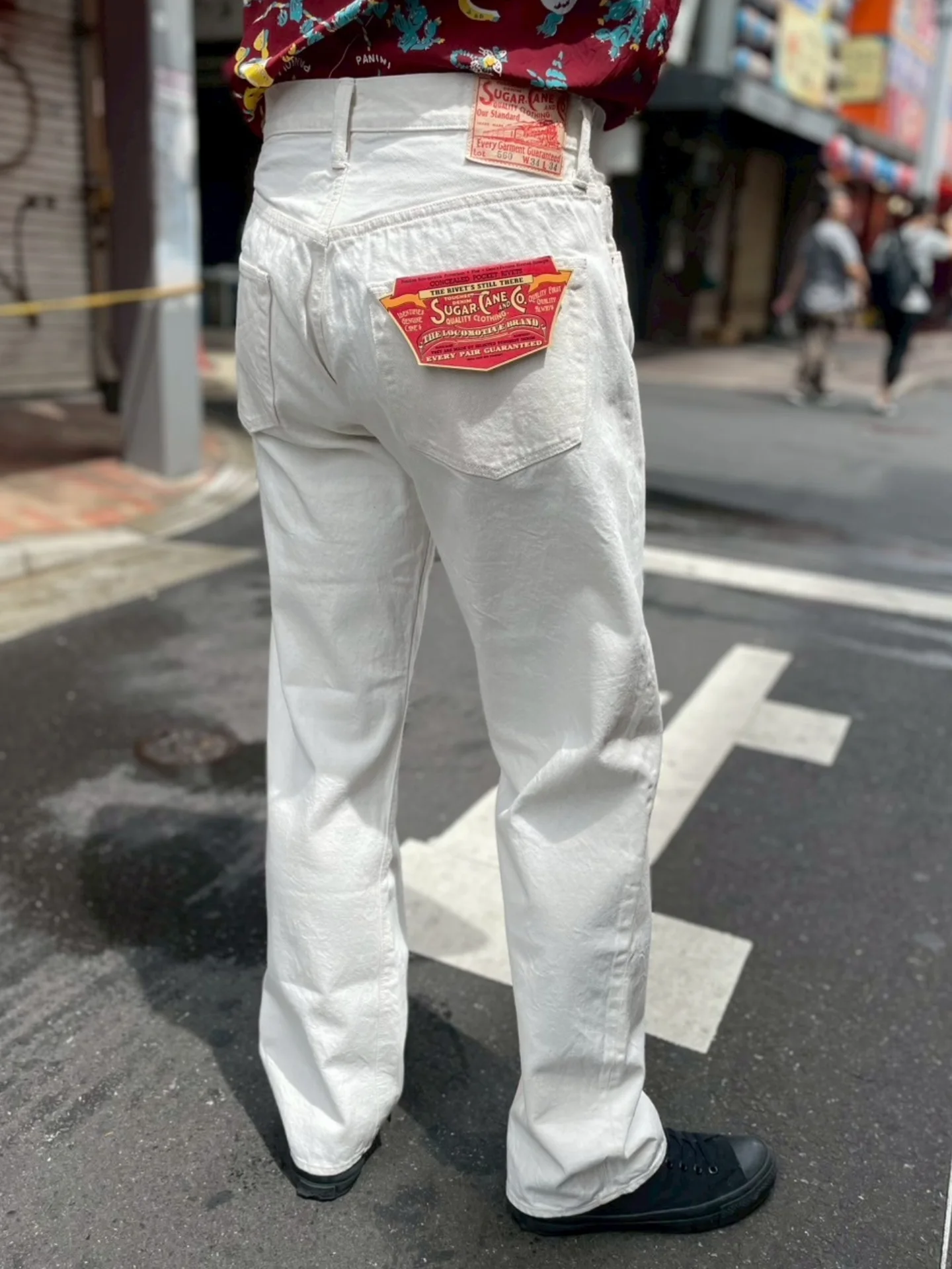 SUGER CANE 13oz. WHITE DENIM “1947 MODEL” lot SC42560 Size w29〜34