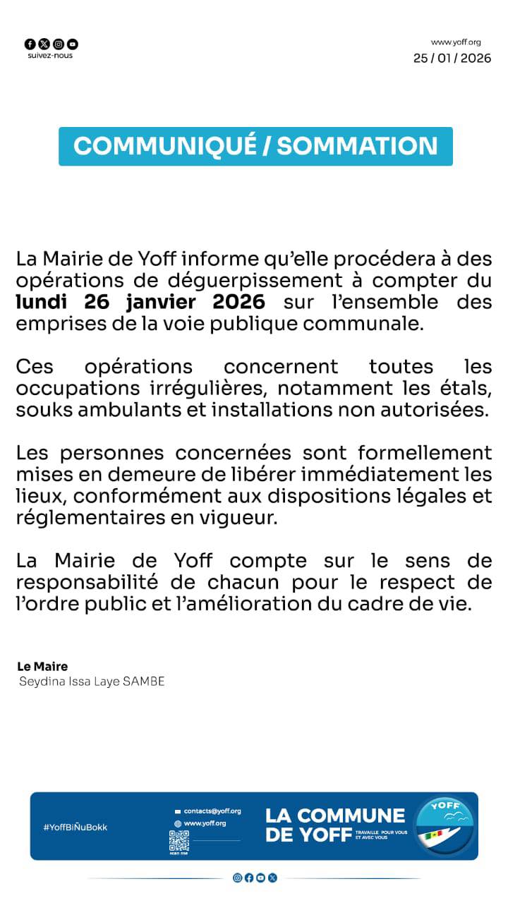 Commune de Yoff - Commune de Yoff added a new photo.