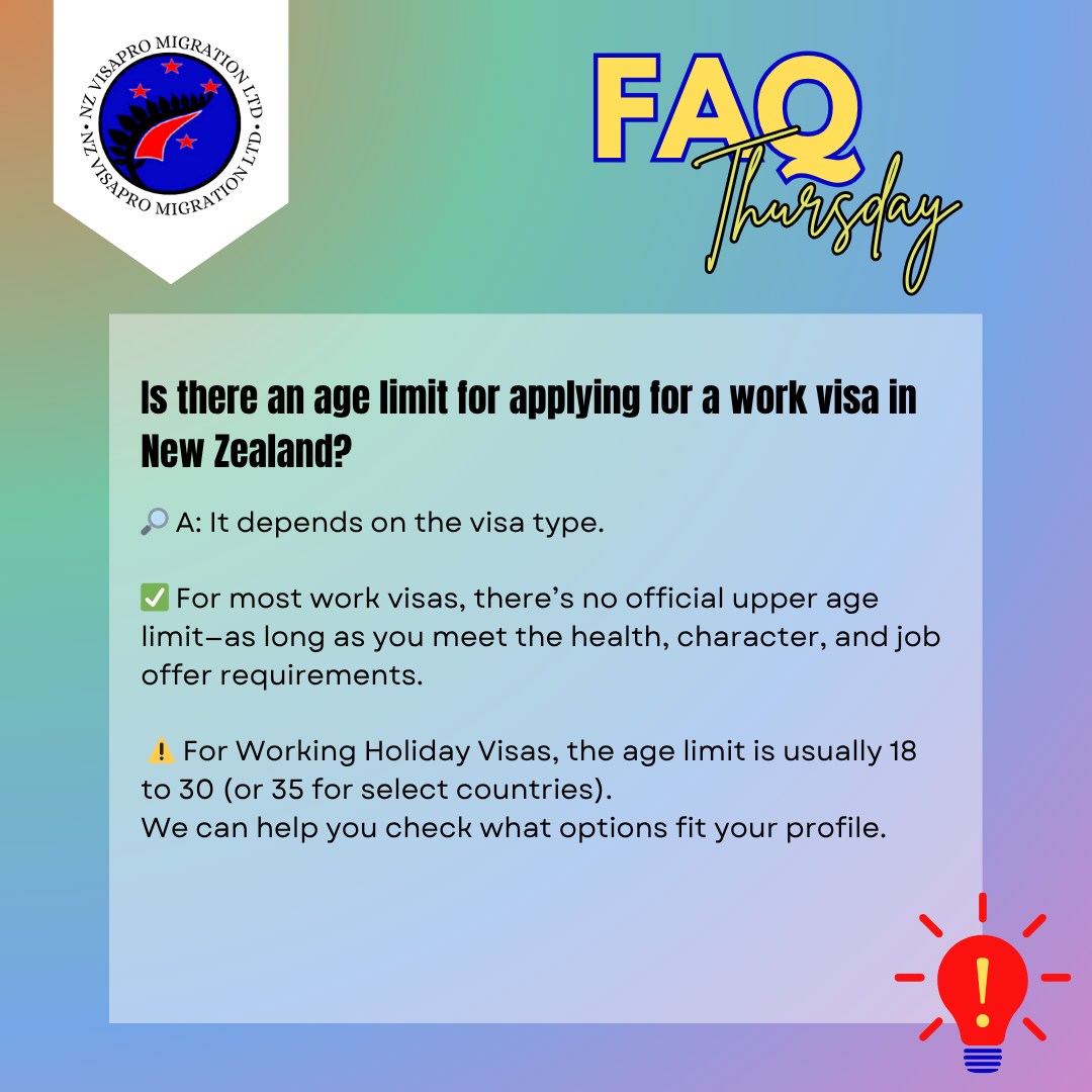 FAQ Thursday Q: Is there... - NZ Visa PRO Migration Limited | Facebook