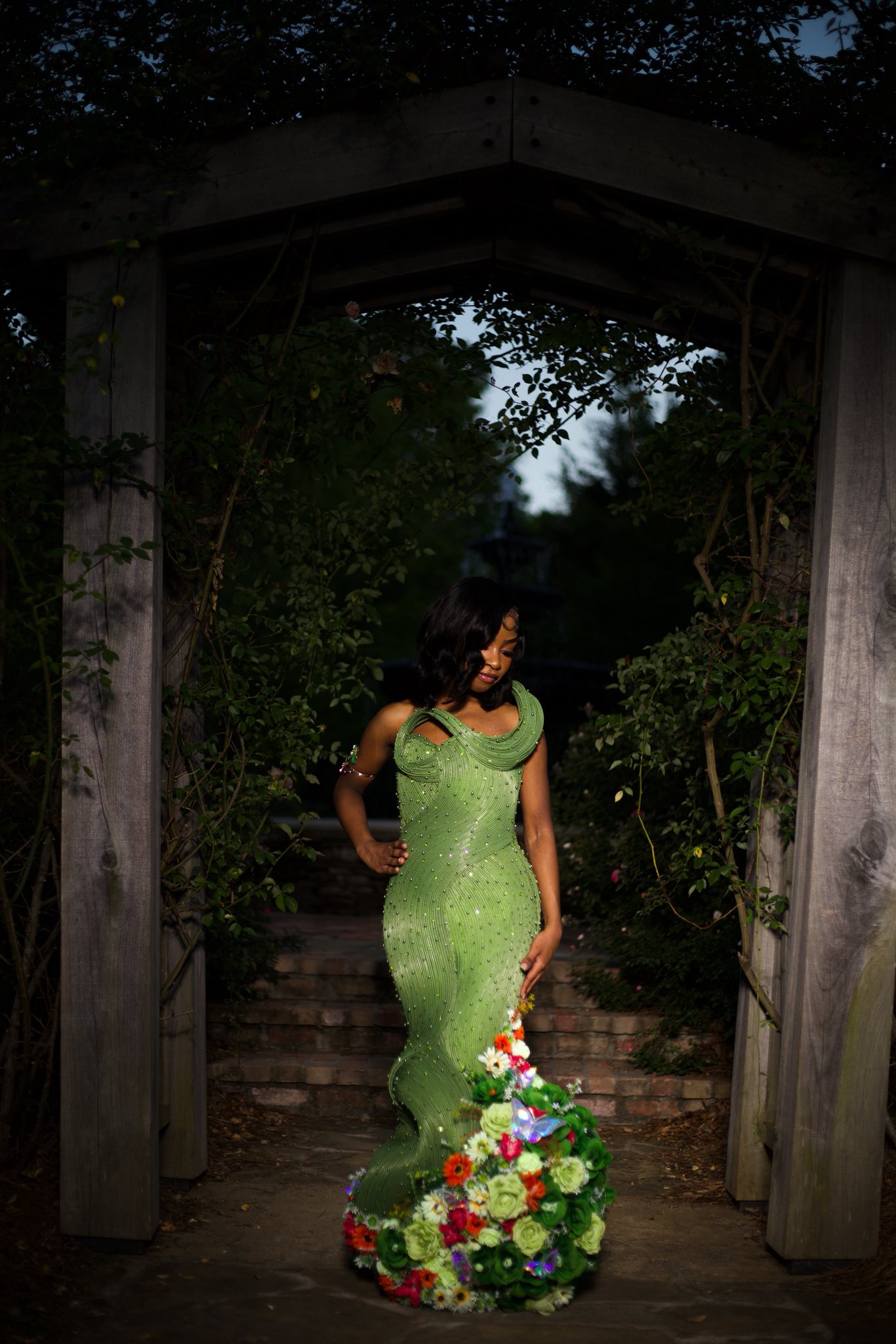 open lace back dress Batman Poison Ivy Costume Green Dress