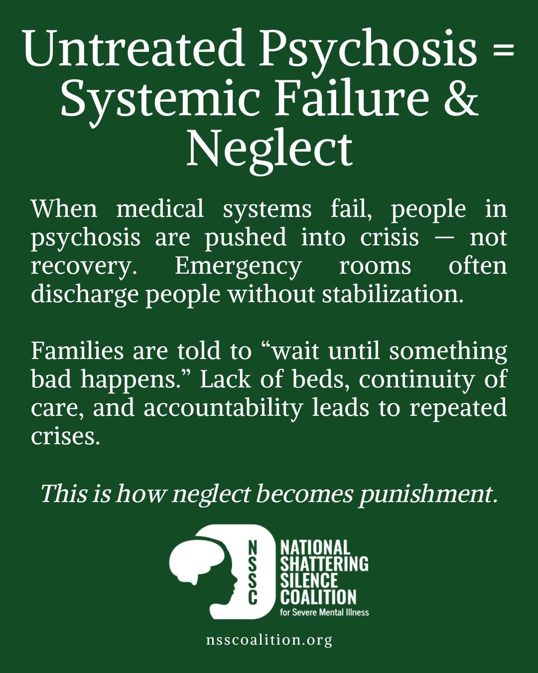 Untreated... - National Shattering Silence Coalition | Facebook