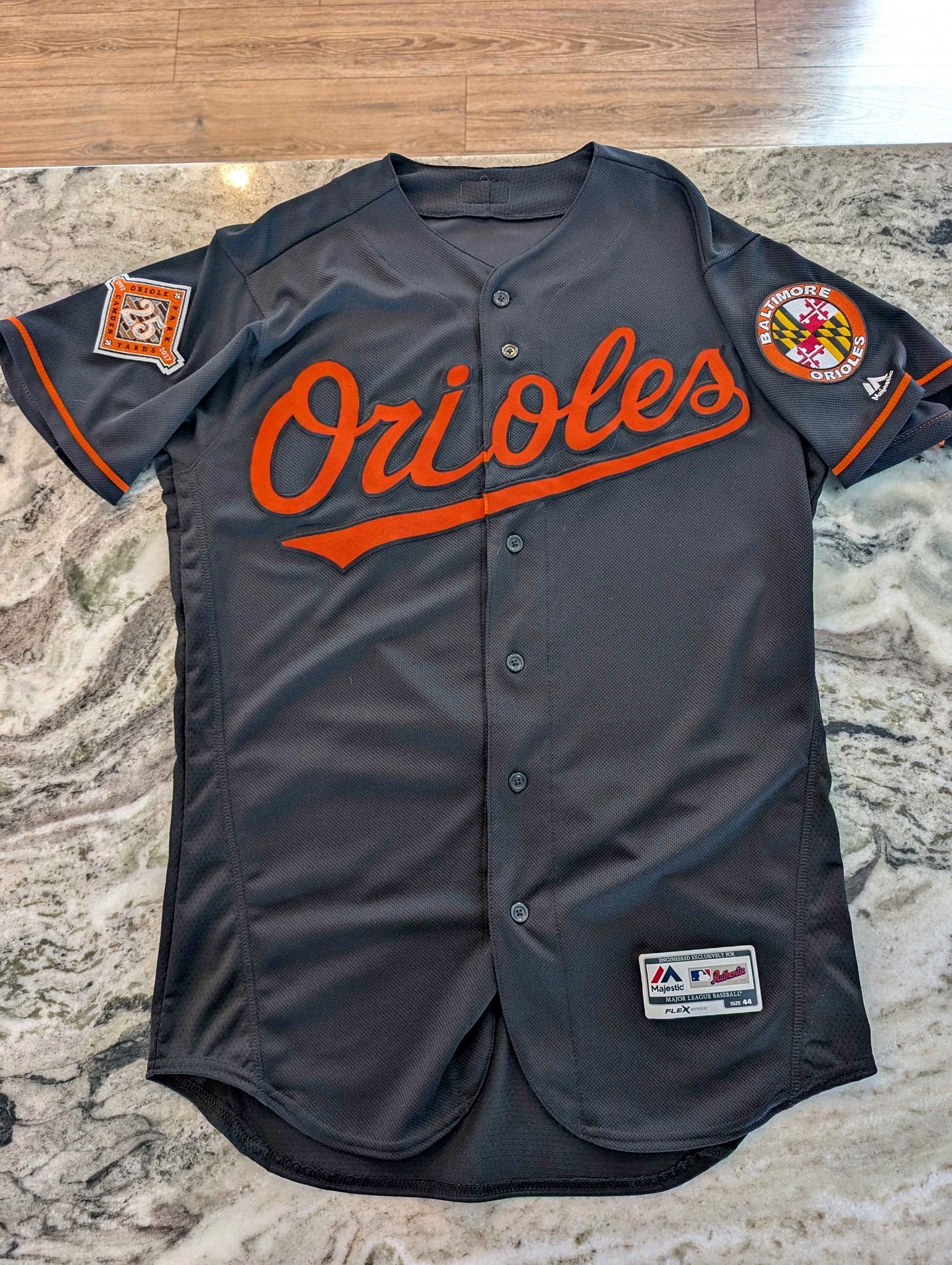 Baltimore Orioles Majestic Alternate Black Flex Base Authentic 