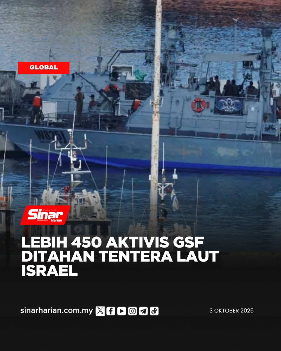 Sinar - Pasukan tentera laut Israel menyerang konvoi flotila bantuan ...