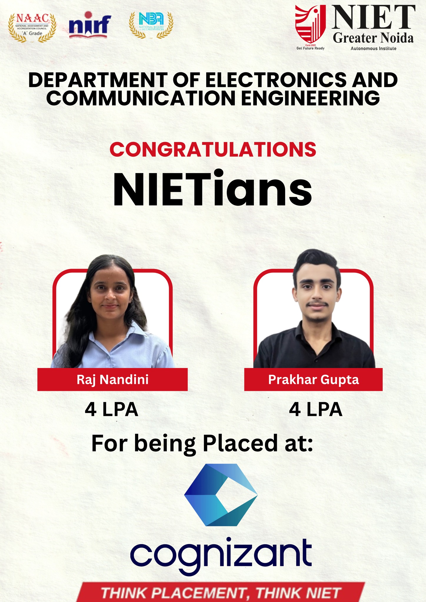 Department - 𝐏𝐥𝐚𝐜𝐞𝐦𝐞𝐧𝐭 𝟐𝟎𝟐𝟓 Heartiest congratulations to our brilliant ...