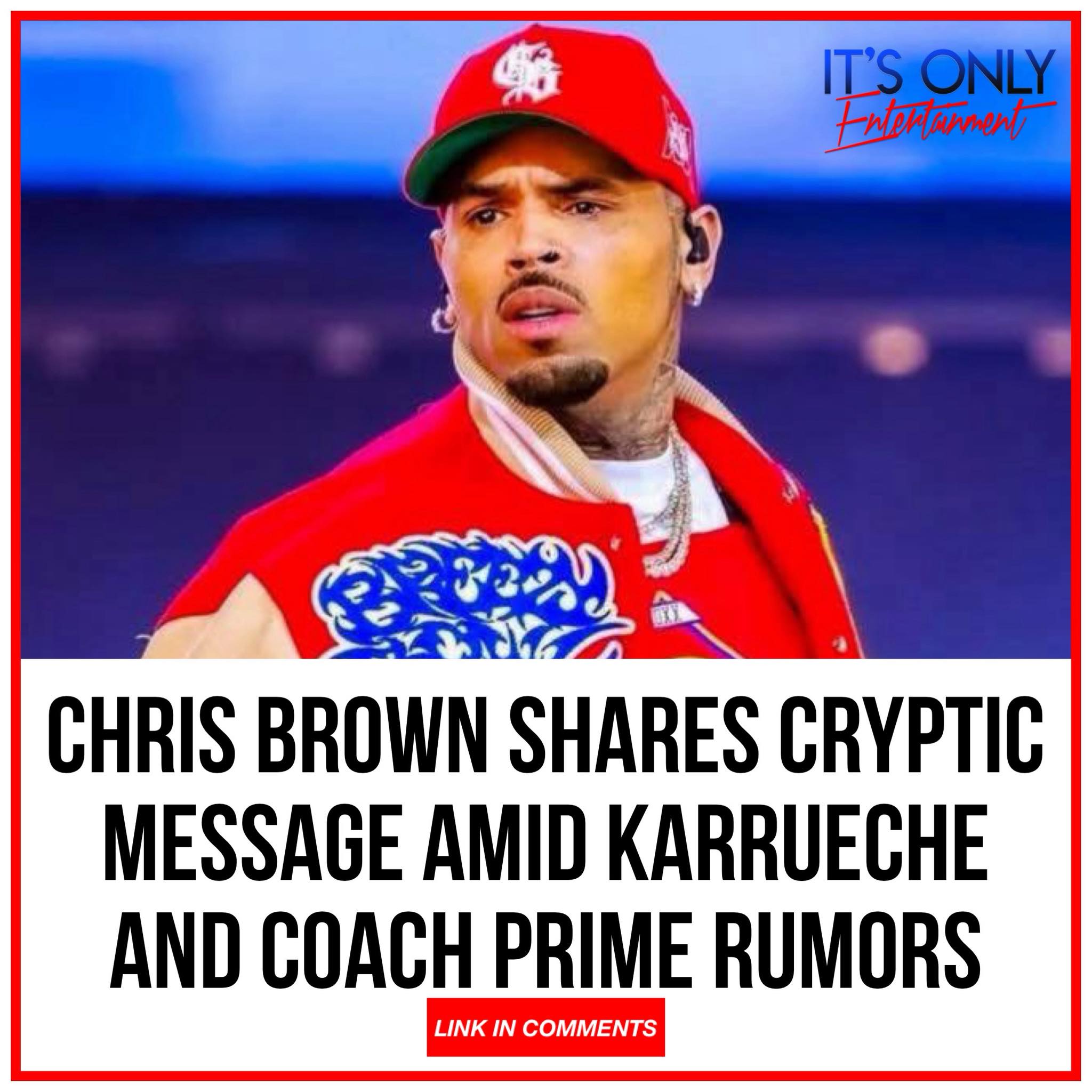 Chris Brown shared a cryptic... - Itsonlyentertainmentdotnet | Facebook