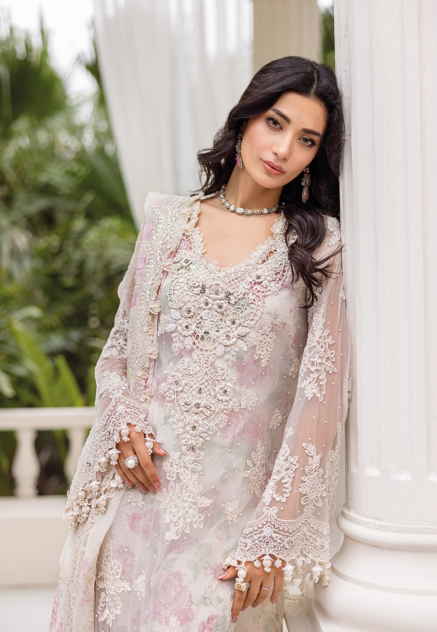 MARIA.B - Code: MPC-25-101 Color: Off White Shirt: Embroidered 