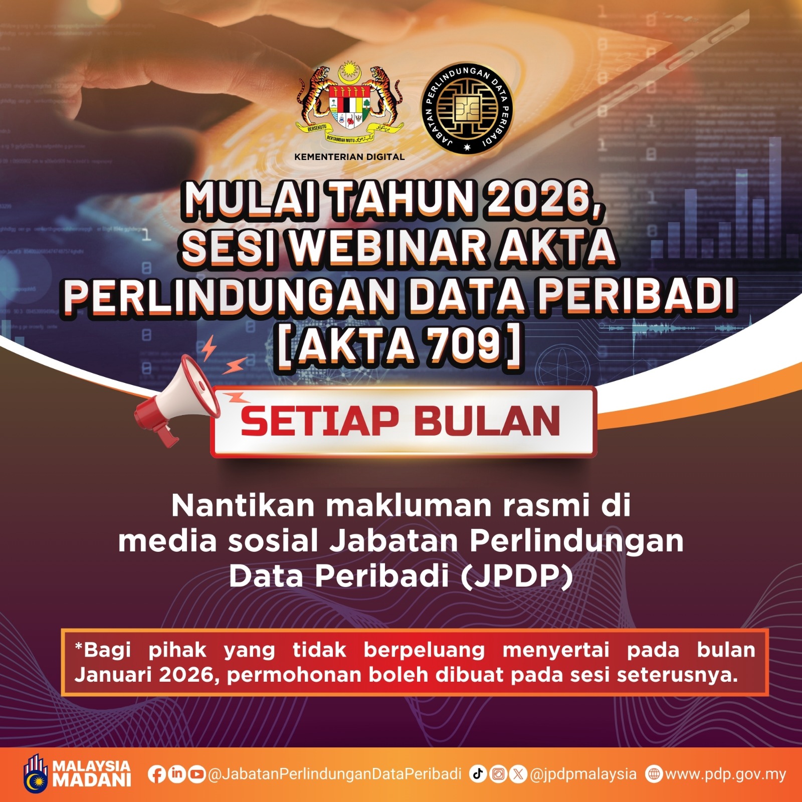 [PEMAKLUMAN]... - Jabatan Perlindungan Data Peribadi Malaysia | Facebook