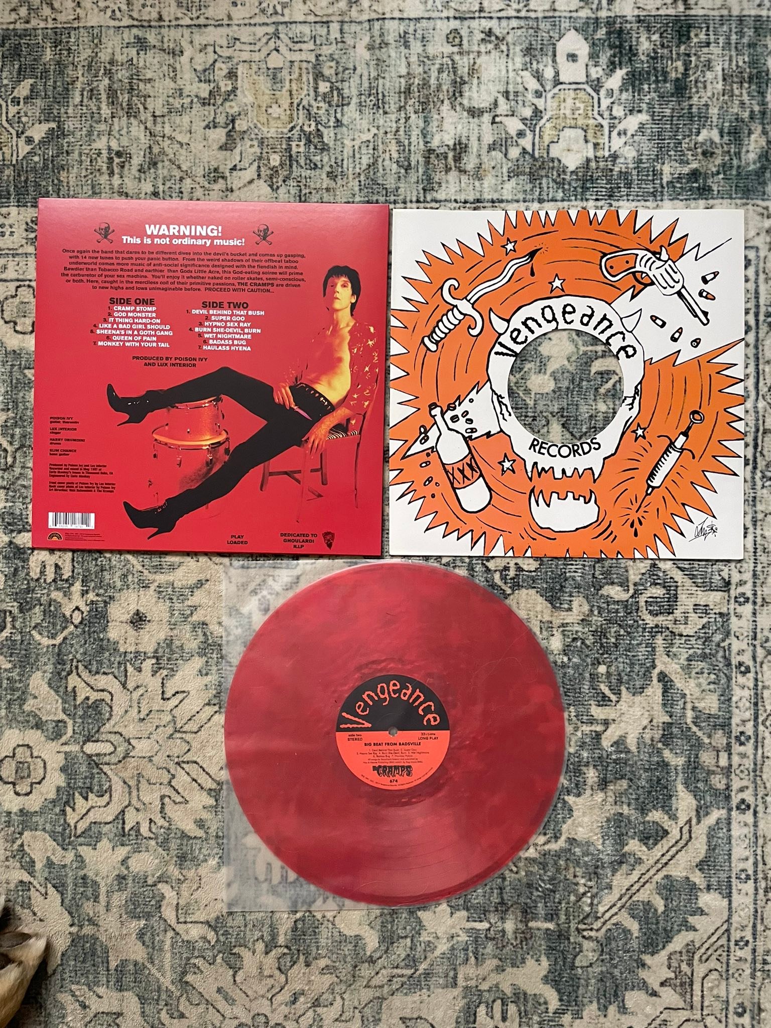 The Cramps' Big Beat from Badsville 2026 metallic red vinyl review