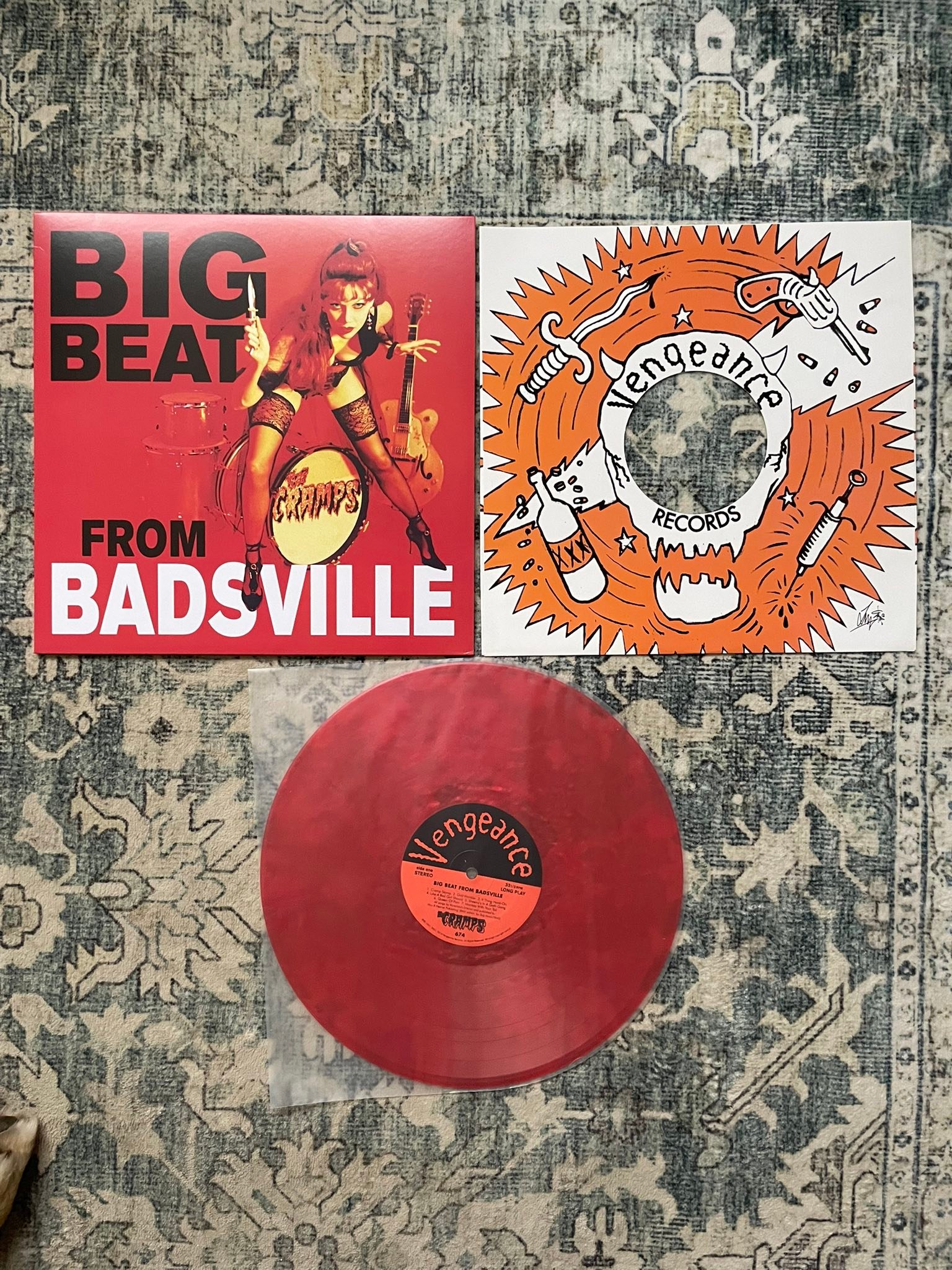 The Cramps' Big Beat from Badsville 2026 metallic red vinyl review