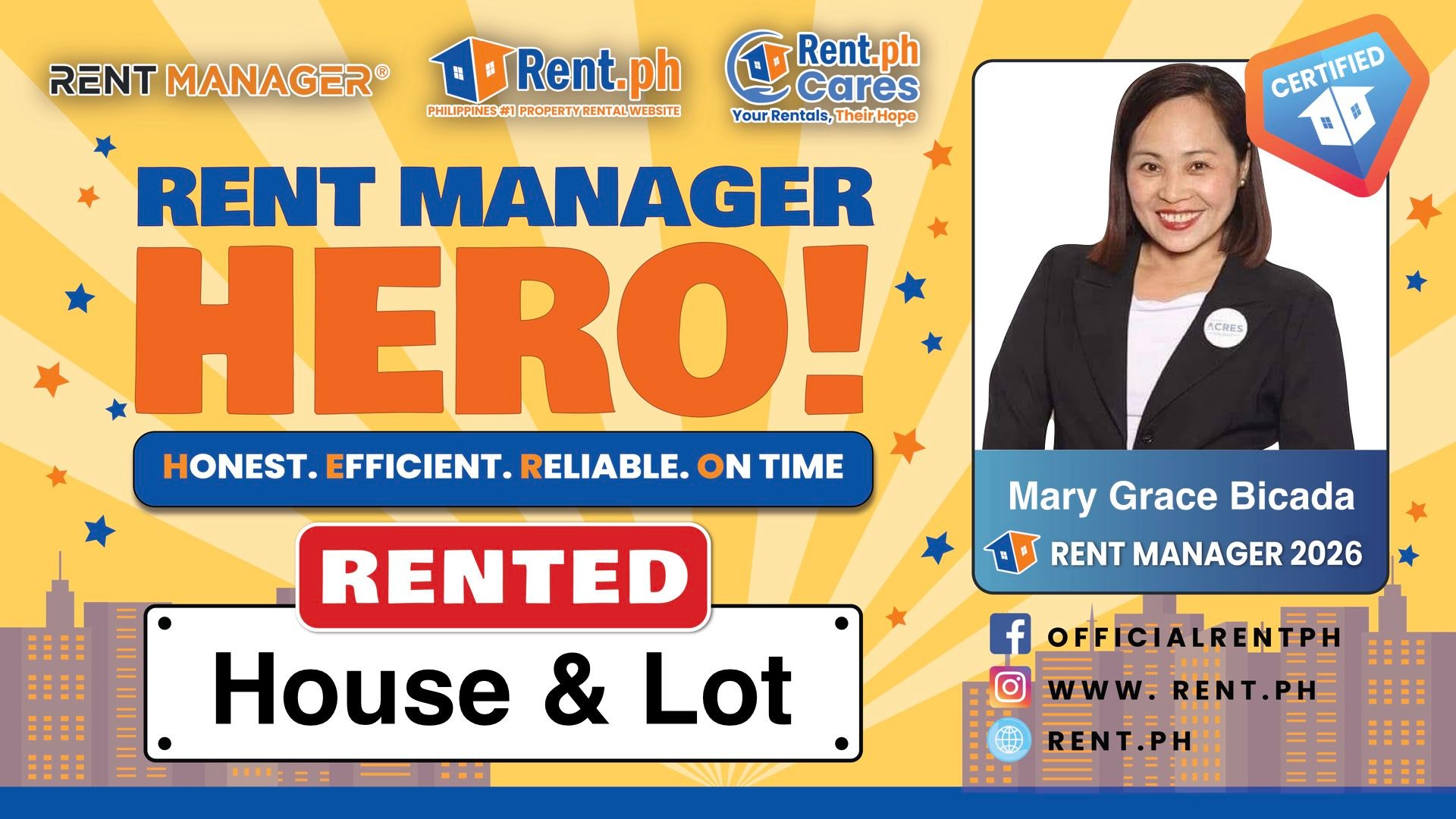 Rent.ph - Congratulations to our RENT MANAGER HEROES! 🏆🎉... | Facebook