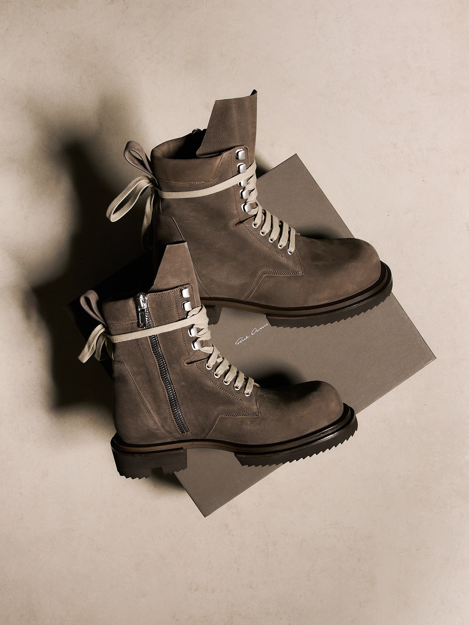 A statement piece from Rick Owens - the SS26 Temple Low Army Gabe 