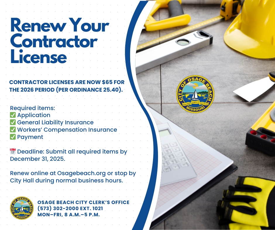 City - ⏰ Avoid the January Scramble! Contractor Licenses (New & Renewal ...