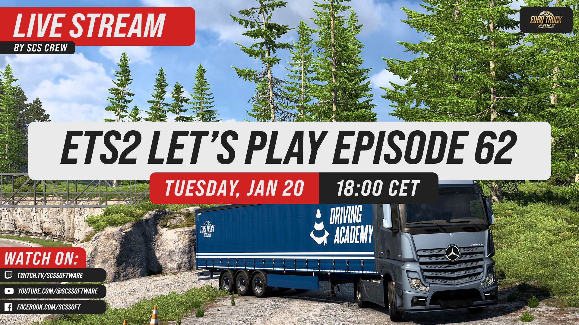 SCS Software - Truckin' in Europe! 🇪🇺 Join us today from... | Facebook