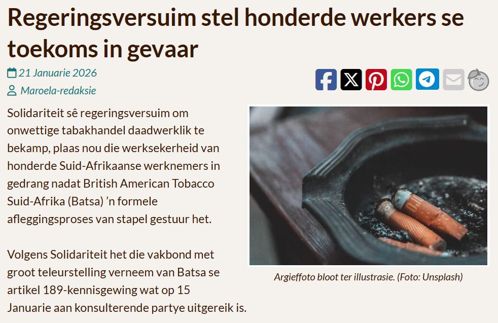 Solidariteit - GESELS SAAM: Hoe word jou werk geaffekteer deur ...
