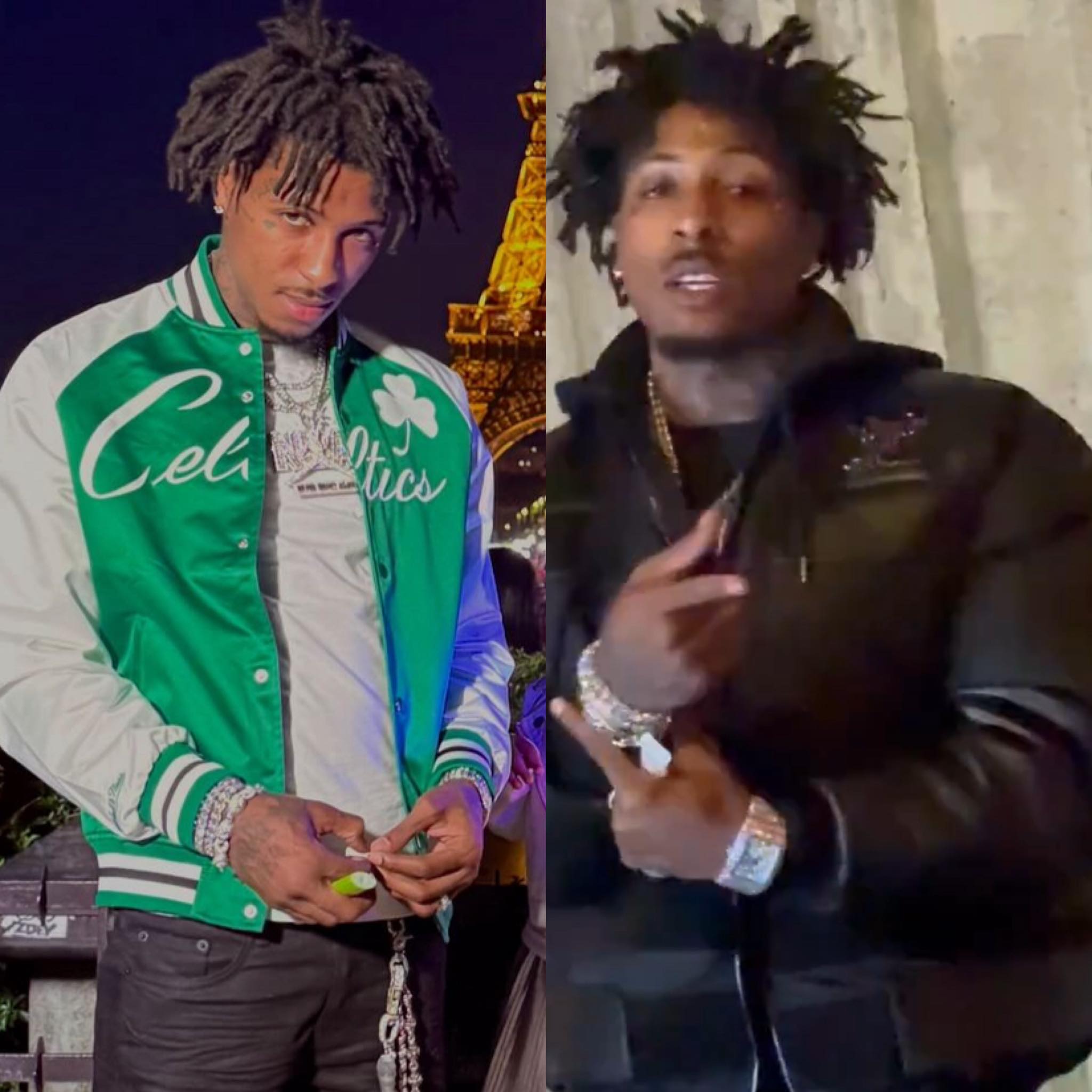 NBAYoungBoy spotted in a #PlayboiCarti Pelle Pelle Opium Bomber 