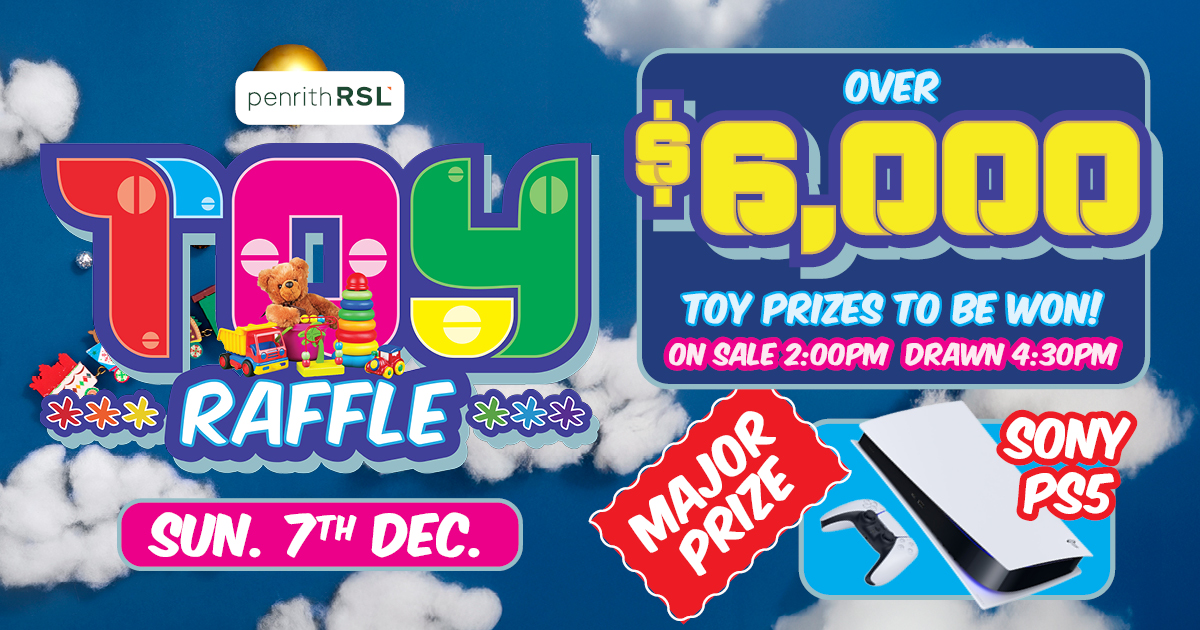 Penrith RSL - 🎂🎉🎁🎅 Huge day today🎅🎁🎉🎂 🎅 Toy Raffle is... | Facebook