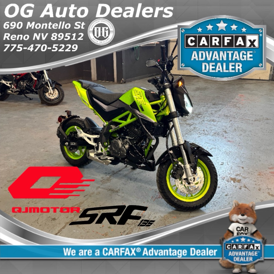 jum 2023 QJ Motor SRF 135 Mini Bike ***Brand New, Clean title*** $3095