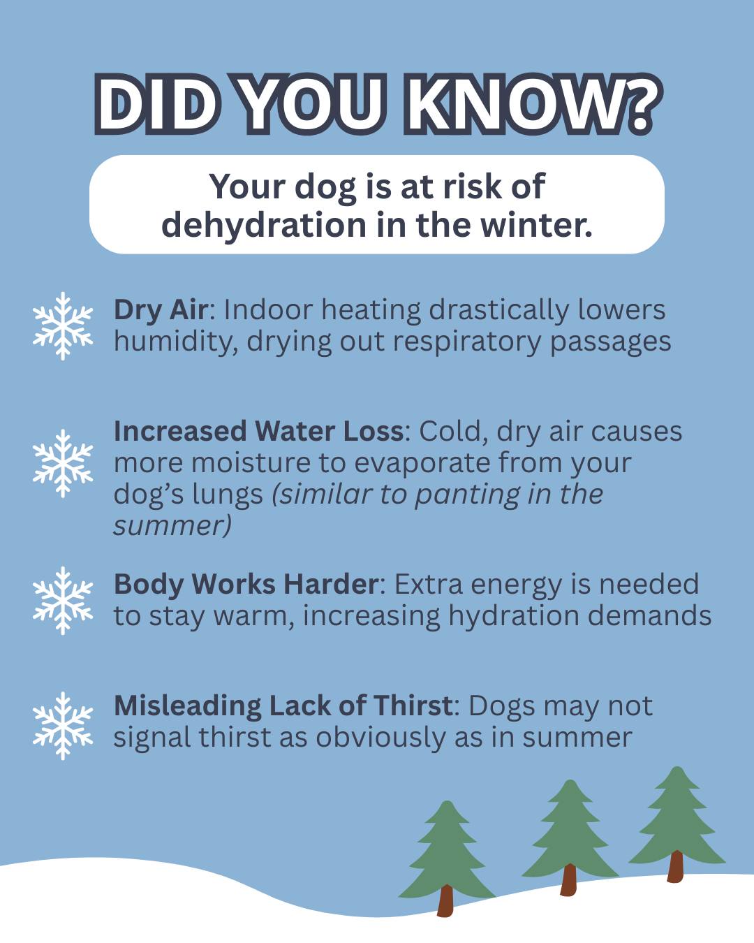 Heartland - Hydration is crucial for your pup, especially during cold ...
