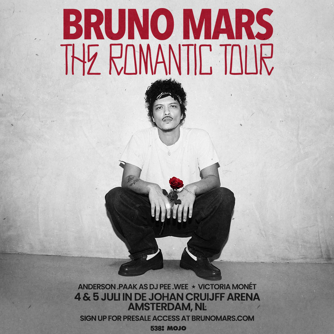 MOJO - Bruno Mars brengt The Romantic Tour naar Johan... | Facebook