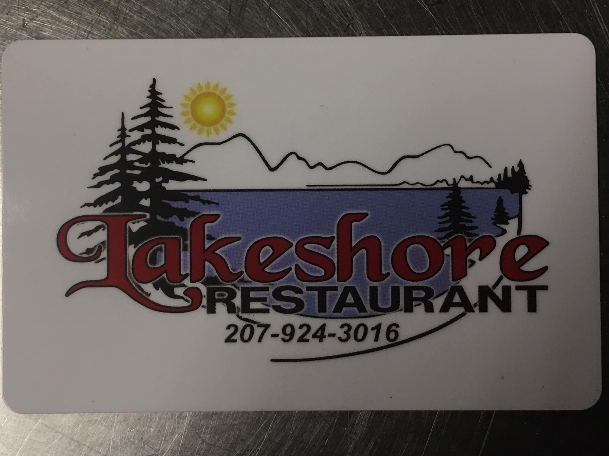 Now offering electronic gift cards.... Lakeshore Restaurant