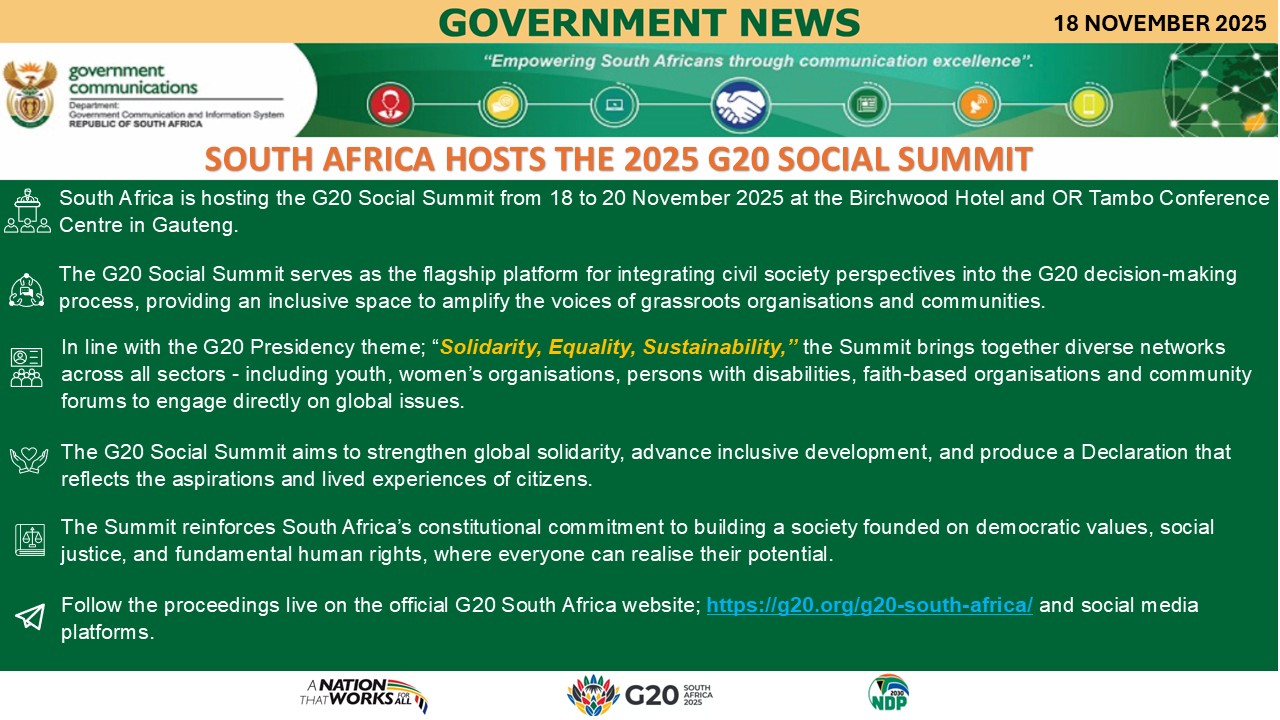 South - #G20Social2025 | The G20 Social Summit serves as the flagship ...
