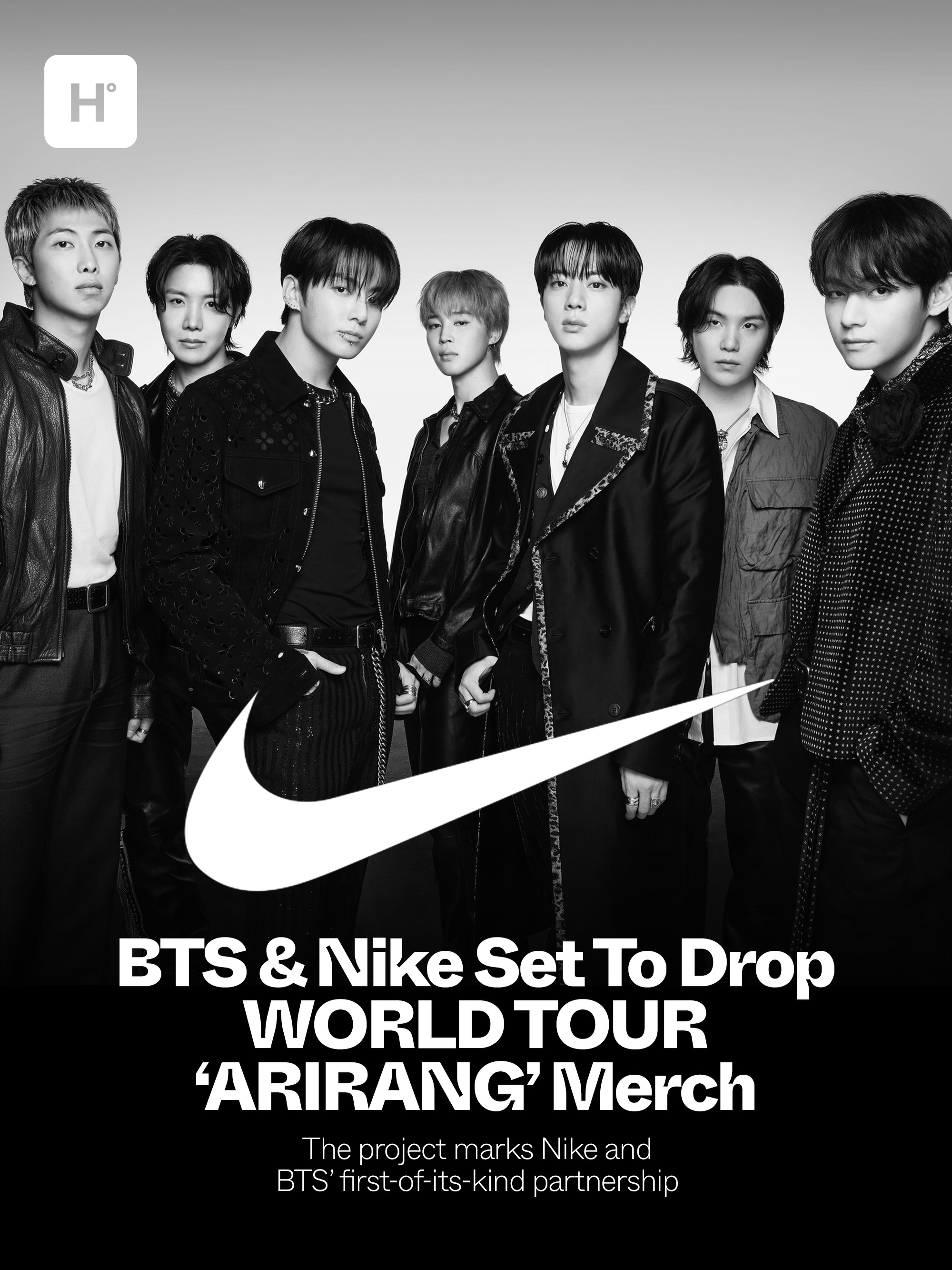 Nike and BTS are linking up for the group's BTS WORLD TOUR