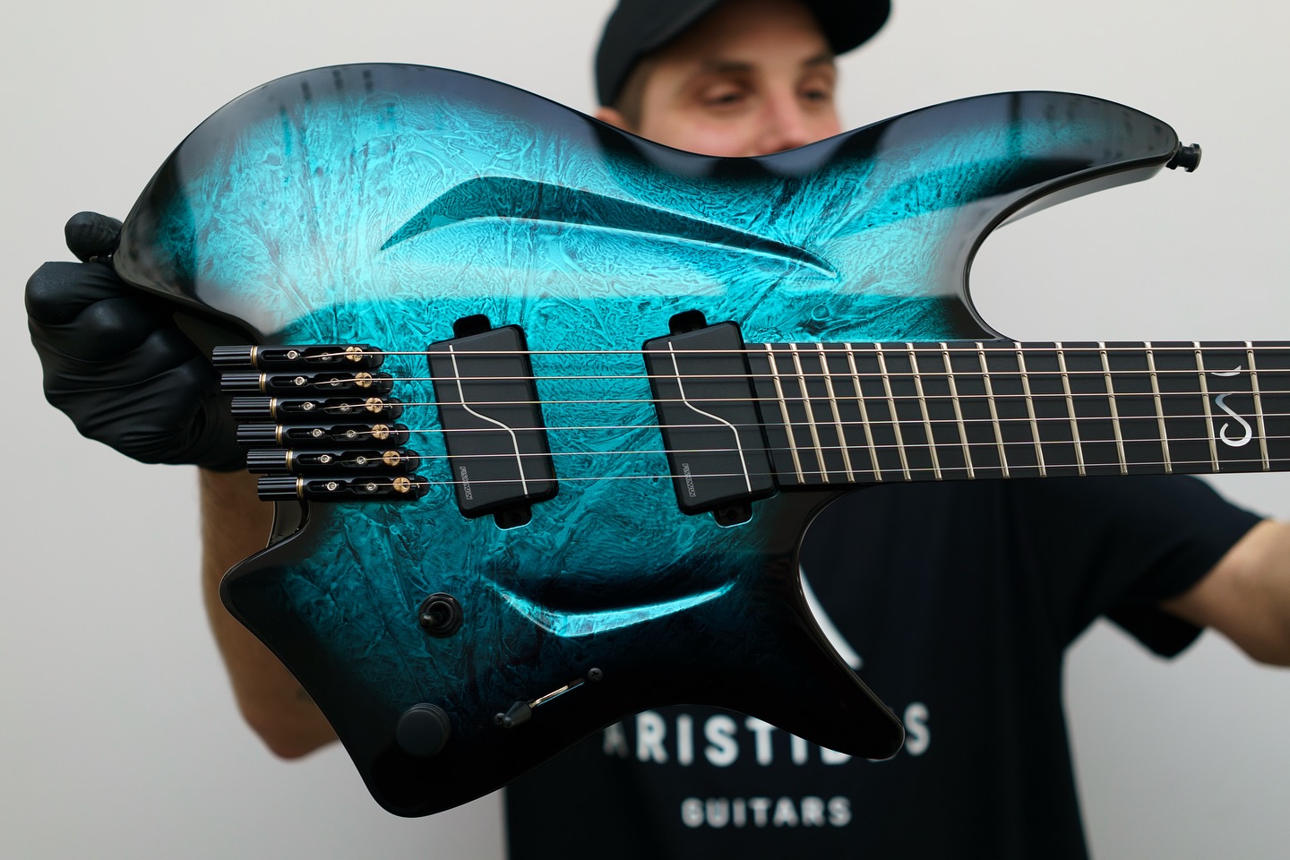 Aristides H/07 Purple Shattered Gloss equipped with Fishman