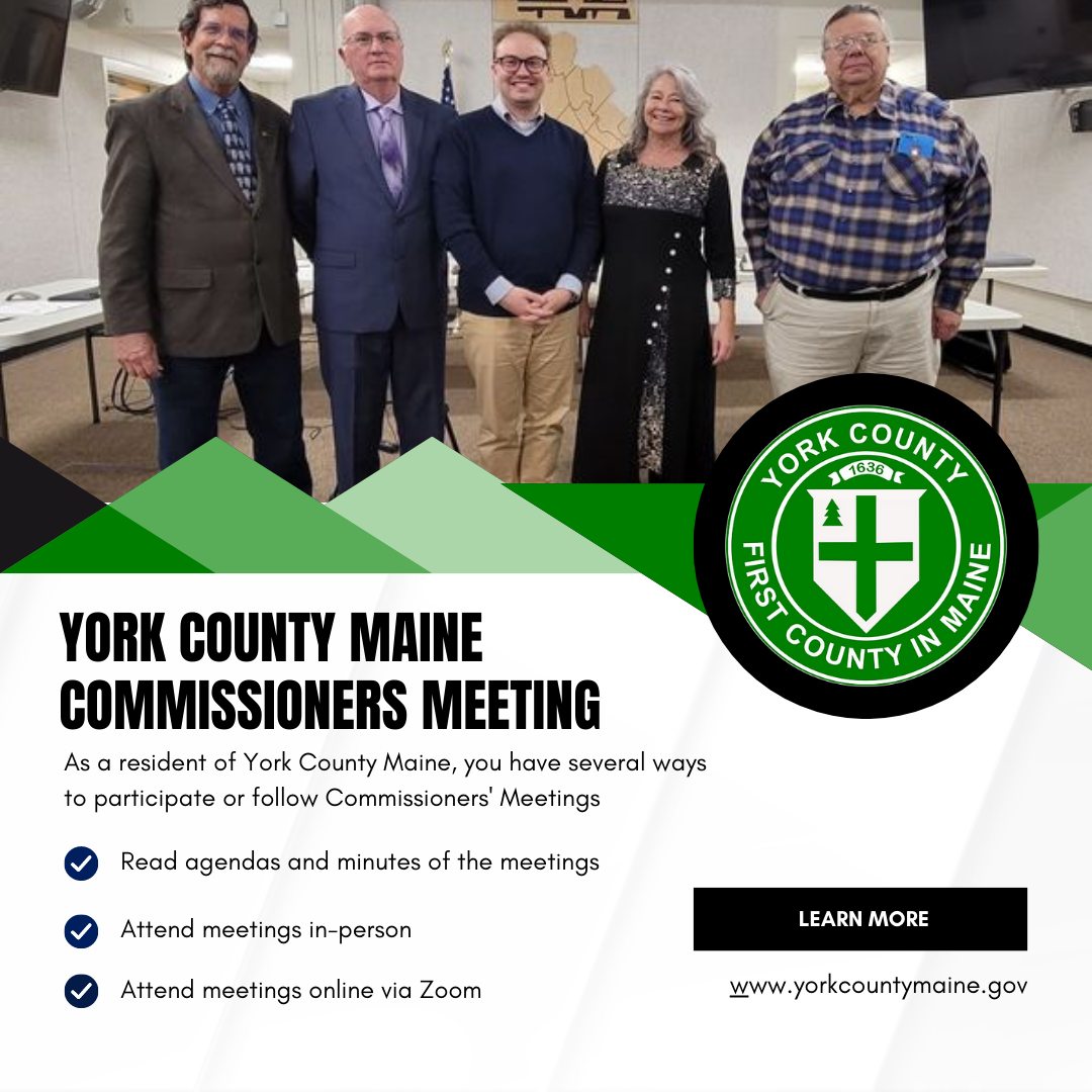 York County Maine government meeting on May 20, 2026