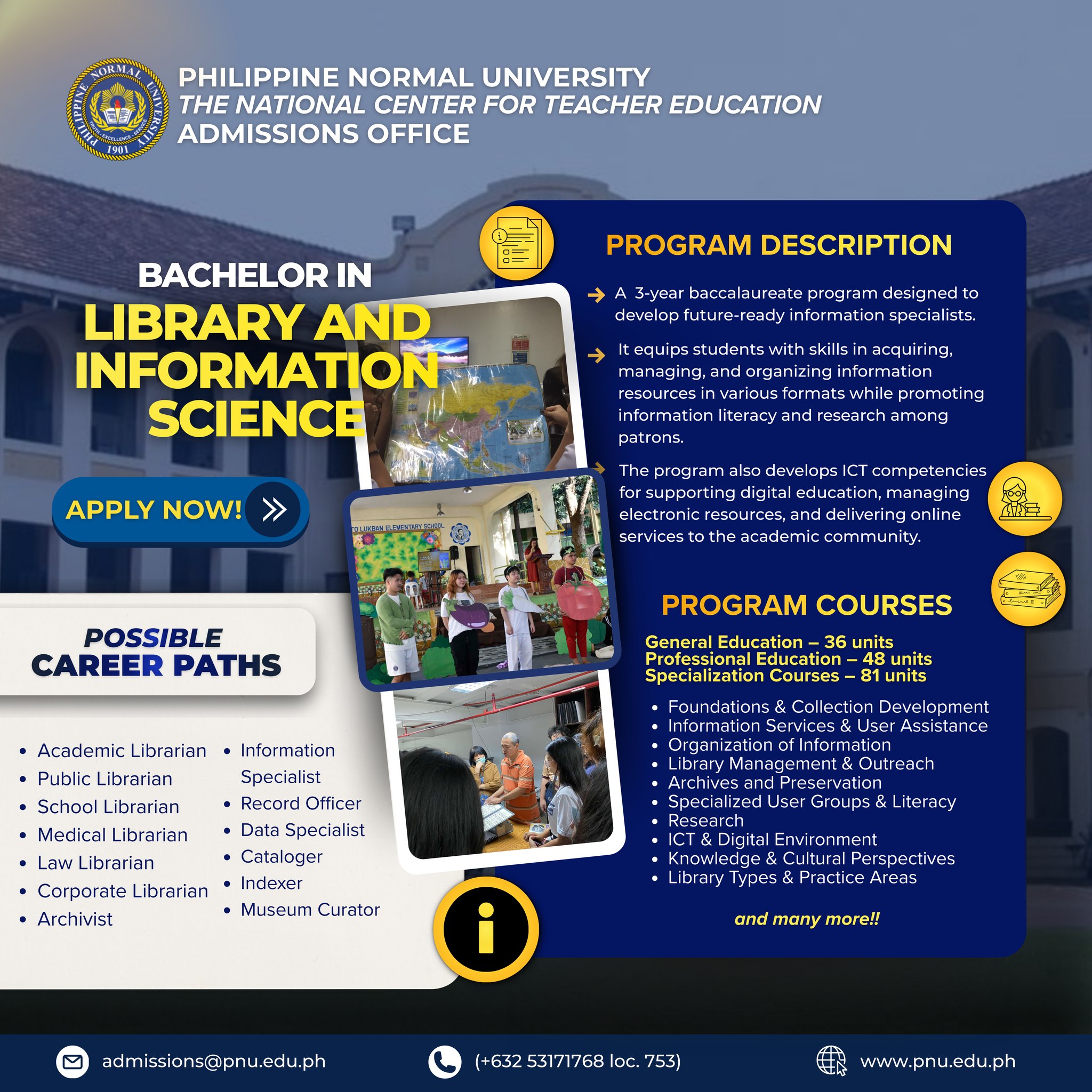 PNU Faculty of Education and Information Sciences